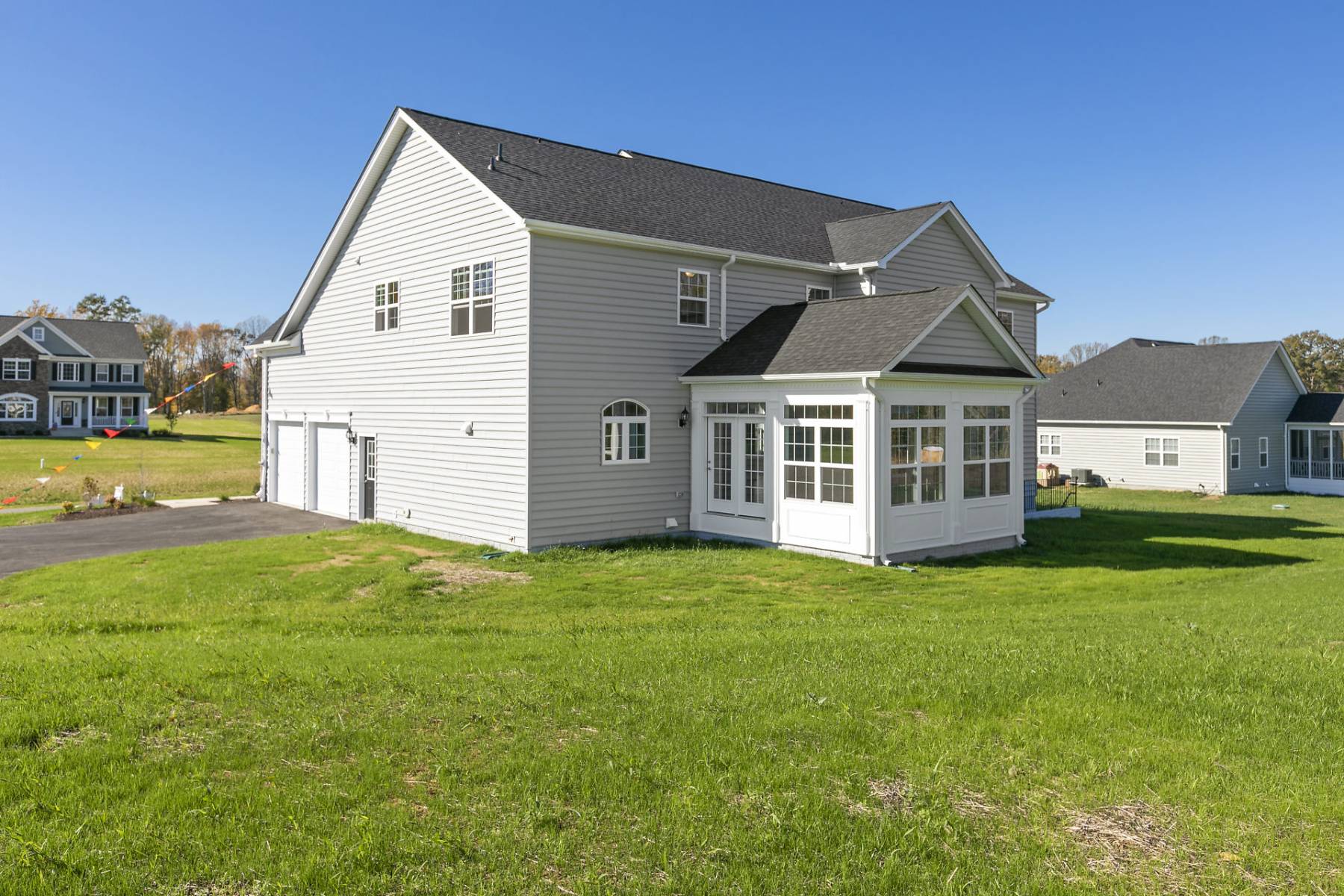 Rear Elevation with Optional Sunroom