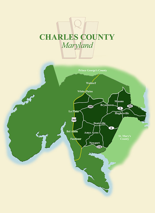 Charles County, MD map