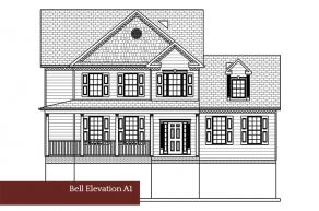 Bell A1 home elevation, new homes for sale